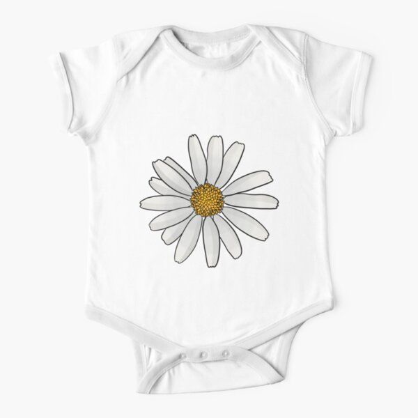 Oxeye Daisy Short Sleeve Baby One-Piece