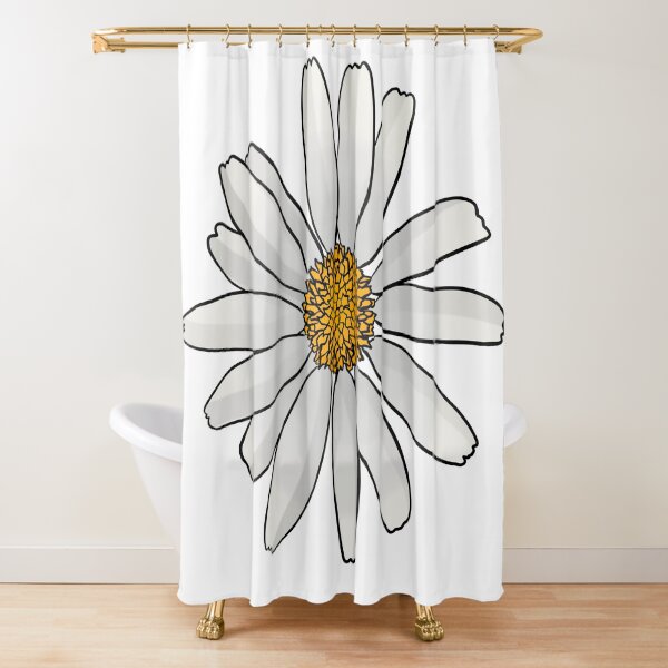Oxeye Daisy Shower Curtain