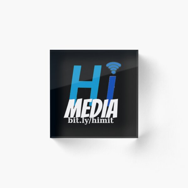 HI Media Logo Acrylic Block