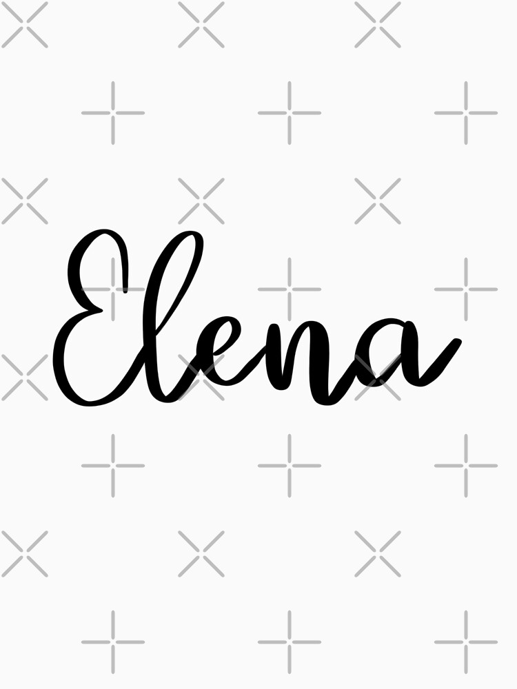 Elena Gilbert Simple Calligraphy Sticker Racerback Tank Top By