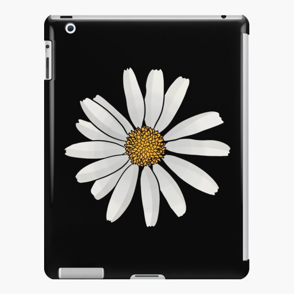Oxeye Daisy - Black iPad Snap Case