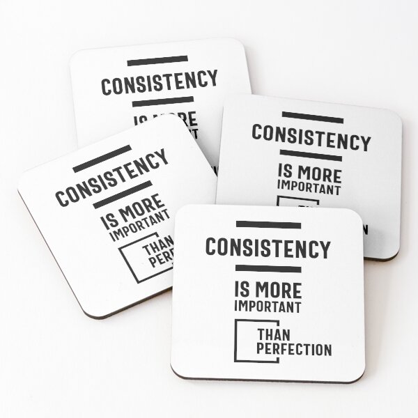 Item preview, Consistency Is More Important Than Perfection - Motivational Quotes Gift designed and sold by cidolopez.