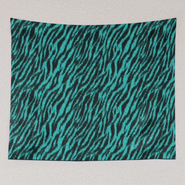 Item preview, Turquoise animal print designed and sold by virusv.
