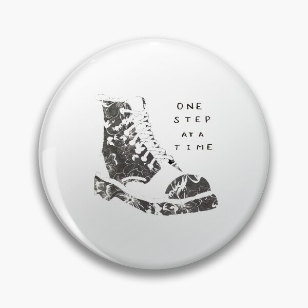Item preview, One Step At A Time Shoe Inspirational Quote designed and sold by faithful-ink.