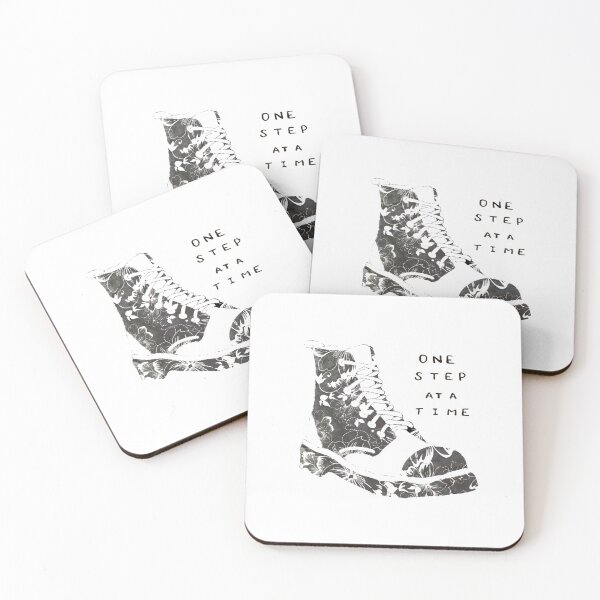 Item preview, One Step At A Time Shoe Inspirational Quote designed and sold by faithful-ink.