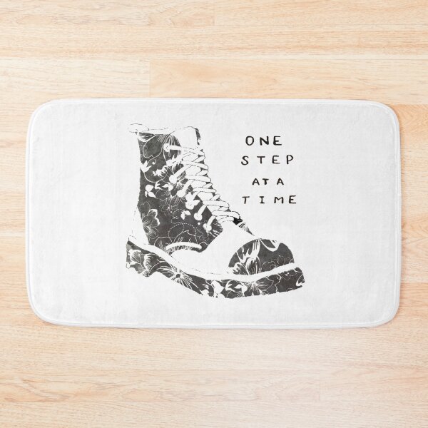 Item preview, One Step At A Time Shoe Inspirational Quote designed and sold by faithful-ink.
