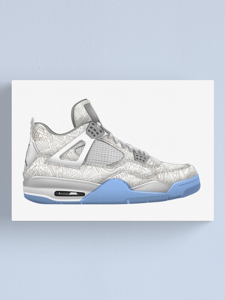 Jordan 4 blue laser on sale