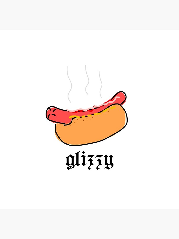 Glizzy Hot Dog Meme Design Pin for Sale by lmzgraphics