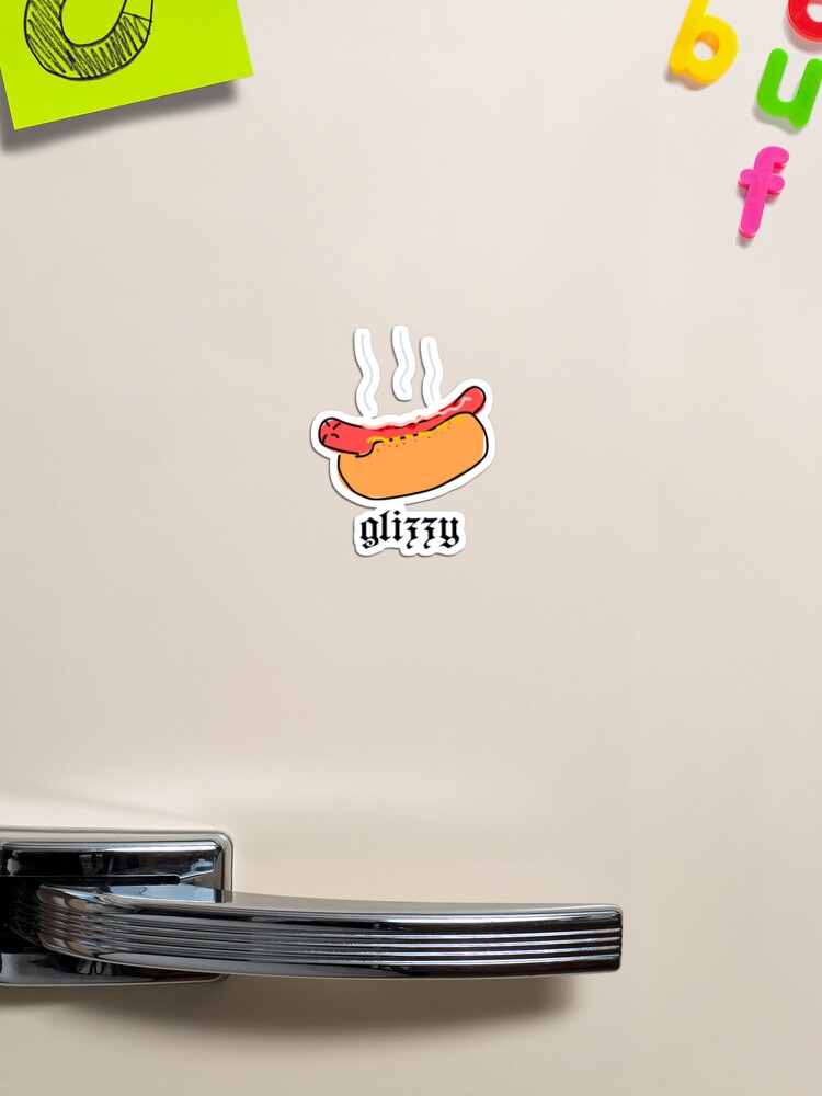 Glizzy Hot Dog Meme Design Magnet for Sale by lmzgraphics