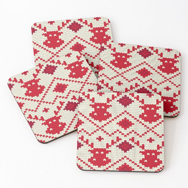 Item preview, Christmas Knitted Reindeer Seamless Pattern designed and sold by tronictees.