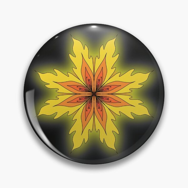Item preview, Fire Mandala zentangle designed and sold by StarlightTales.