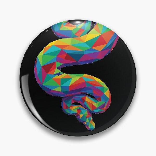 Item preview, Rainbow Geometric Snake designed and sold by polliadesign.
