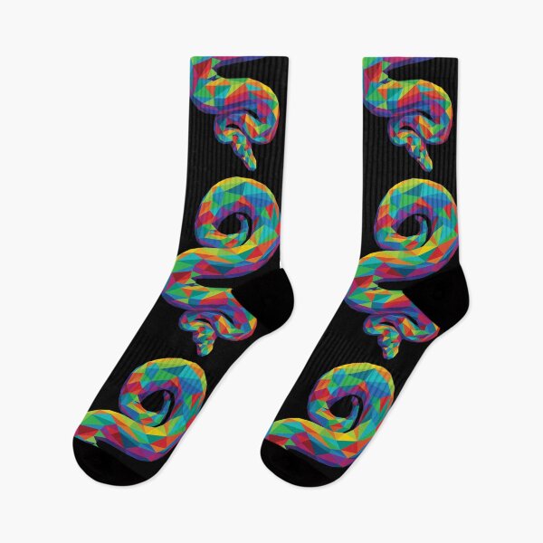 Item preview, Rainbow Geometric Snake designed and sold by polliadesign.