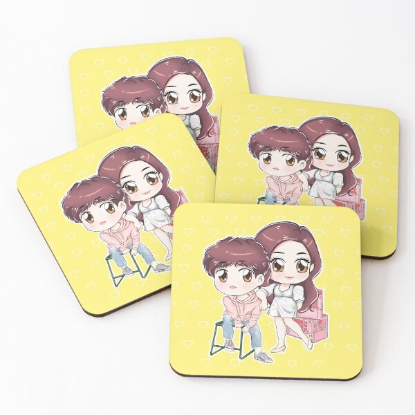 Item preview, BACKSTREET ROOKIE Dae hyun & Saet byul CHIBI - square background designed and sold by chibibyjean.