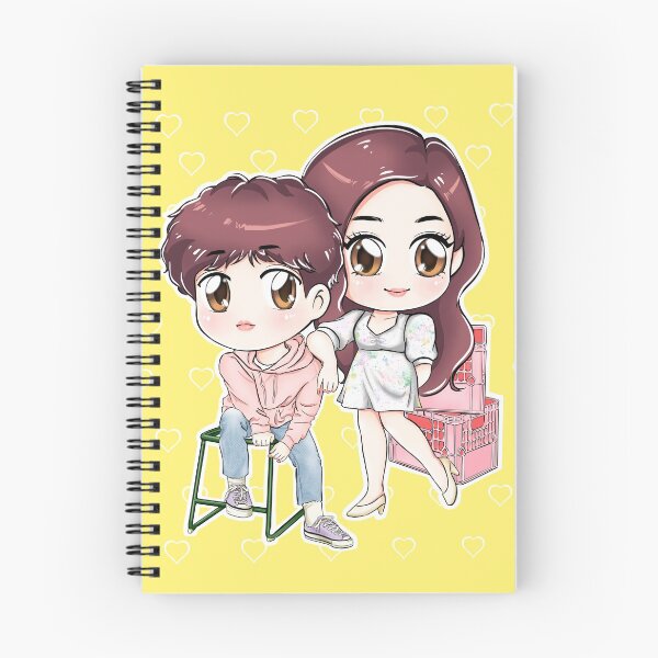 Item preview, BACKSTREET ROOKIE Dae hyun & Saet byul CHIBI - square background designed and sold by chibibyjean.