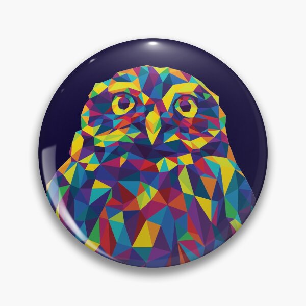 Item preview, Rainbow Geometric Owl designed and sold by polliadesign.