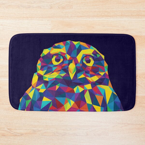 Item preview, Rainbow Geometric Owl designed and sold by polliadesign.