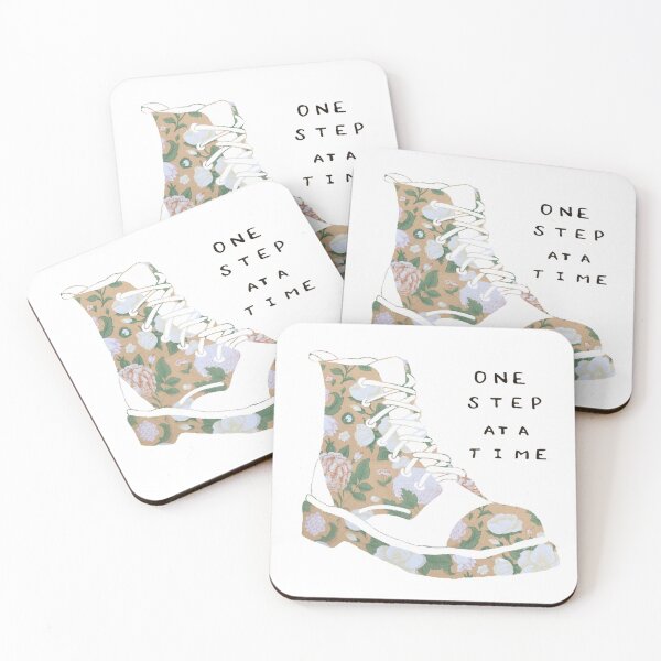 Item preview, One Step At A Time Shoe Inspirational Quote designed and sold by faithful-ink.