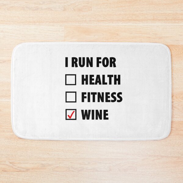 Item preview, I RUN FOR WINE designed and sold by gillwalt.