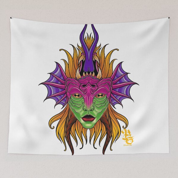 Item preview, Doubleface Demon designed and sold by horla-tattoo.