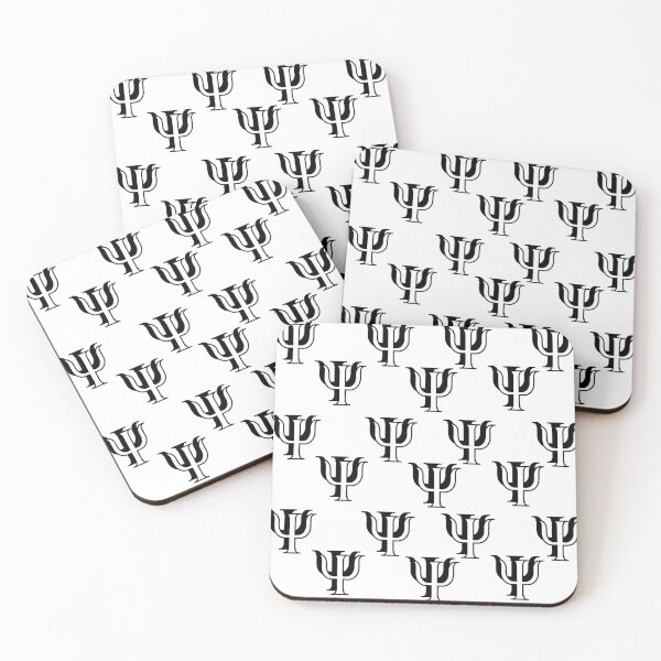 Item preview, Psychology Psi Symbol Black & White School Psychologist designed and sold by MellowSphere.