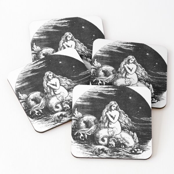 Item preview, Vintage illustration - Mermaid designed and sold by ZvekiVintage.
