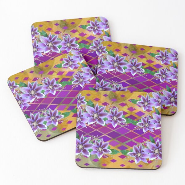 Item preview, Purple lily diamond pattern designed and sold by Aquila Light Pictures.