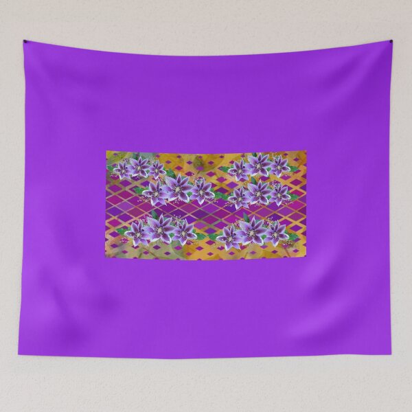 Item preview, Purple lily diamond pattern designed and sold by Aquila Light Pictures.