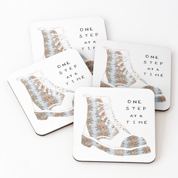 Item preview, One Step At A Time Shoe Inspirational Quote designed and sold by faithful-ink.