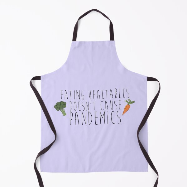 Item preview, Purple Eating Vegetables Doesn't Cause Pandemics Mask designed and sold by MichesMerch.