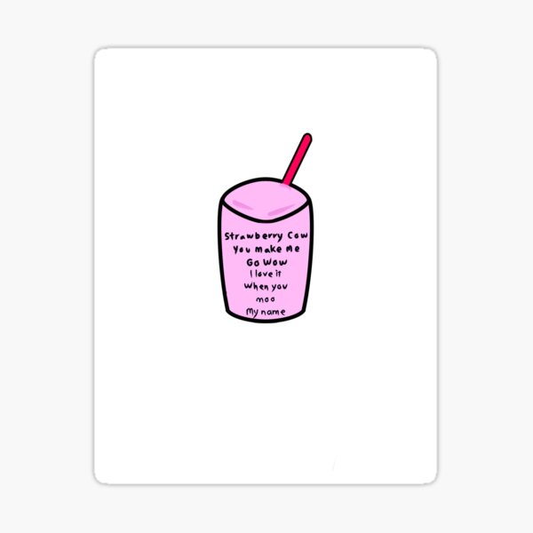 Hãy xem những sticker sữa dâu dễ thương, được thiết kế kèm theo lời bài hát Strawberry Cow vui nhộn. Hãy cùng tự do trở về tuổi thơ và tận hưởng niềm vui như đang ăn một cốc kem sữa tươi mát.