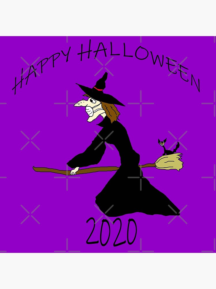 "Happy Quarantine Halloween 2020 Witch" Poster for Sale by oxoxoxo