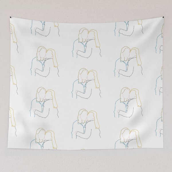 Item preview, Rose and Rosie Hug Outline Drawing designed and sold by emcazalet.