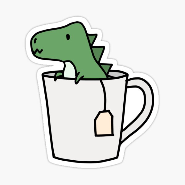 Item preview, Tea-Rex Teacup Dinosaur designed and sold by bassoongirl123.