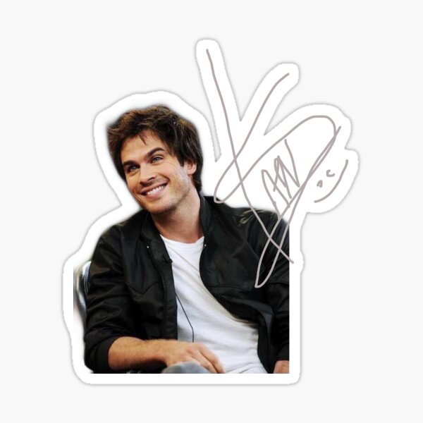 Ian Somerhalder Unterschrift Sticker