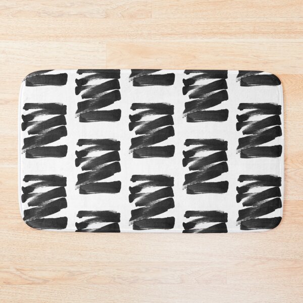 Item preview, Black Brushstrokes Abstract Ink Painting designed and sold by Janine Aykens.
