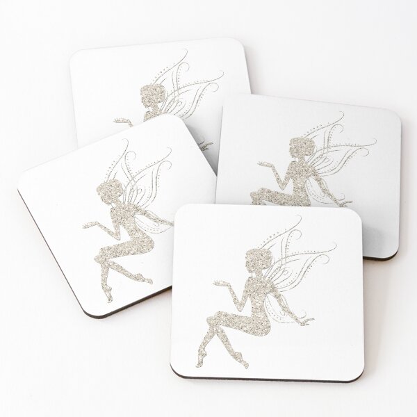 Artikelvorschau, Sitting Fairy Fairies Glitter Fairy Tale Wing Elf Magic Pattern entworfen und verkauft von digitalvintage.