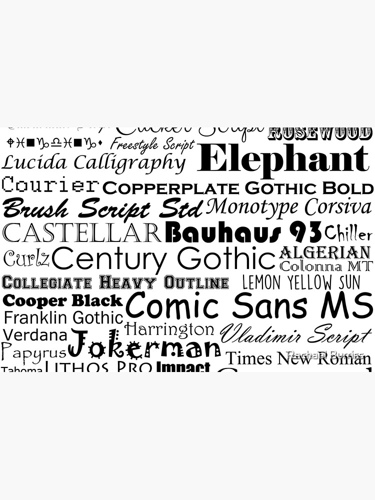 Font Snob" Laptop Skin For Sale By Rachael Burriss | Redbubble