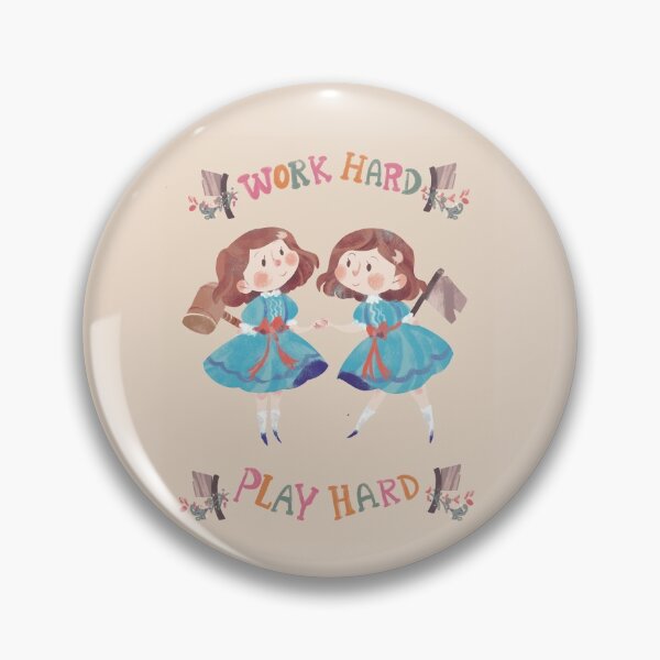 Item preview, Work Hard Play Hard designed and sold by Honey Dotes.