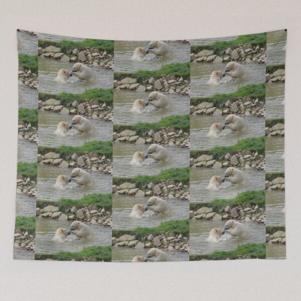 Item preview, Polar Bears playing In Water designed and sold by LoneAngel.