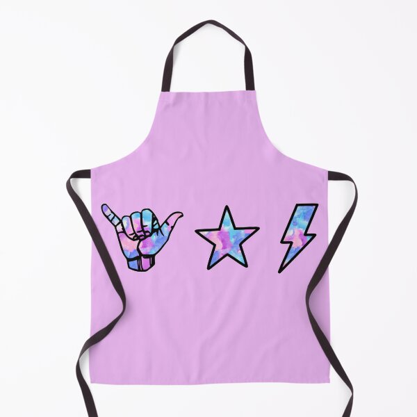 Item preview, watercolor shaka, star and lightning sticker pack designed and sold by samantha brachman.