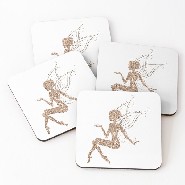 Artikelvorschau, Sitting Fairy Fairies Glitter Fairy Tale Wing Elf Magic Pattern entworfen und verkauft von digitalvintage.