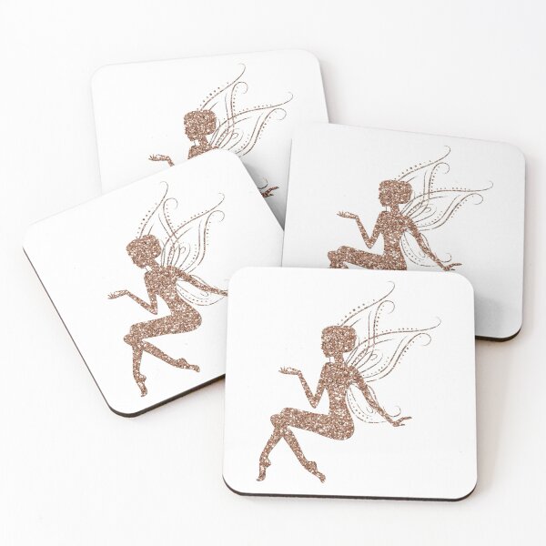 Artikelvorschau, Sitting Fairy Fairies Glitter Fairy Tale Wing Elf Magic Pattern entworfen und verkauft von digitalvintage.