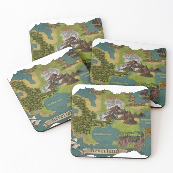 Item preview, Neverland Map designed and sold by Superdillin.