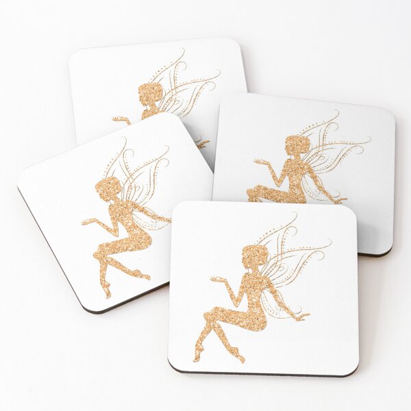 Artikelvorschau, Sitting Fairy Fairies Glitter Fairy Tale Wing Elf Magic Pattern entworfen und verkauft von digitalvintage.