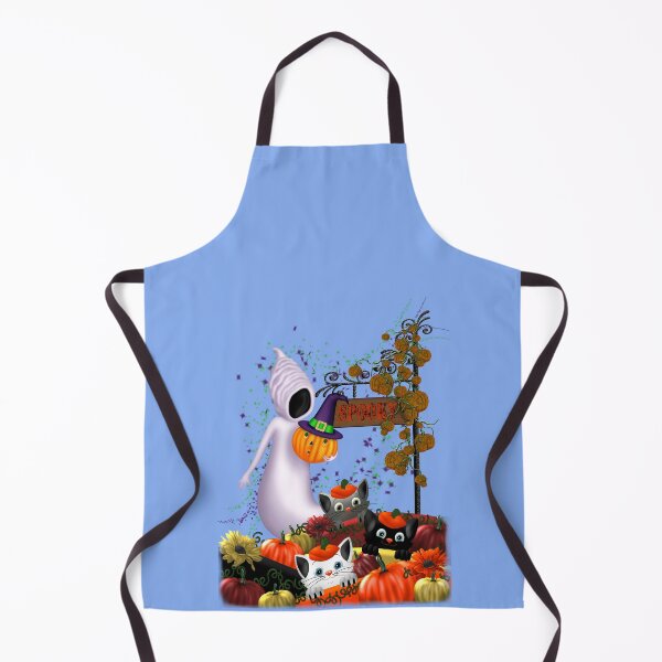 Item preview, Halloween Cats and the Friendly Ghost designed and sold by LoneAngel.
