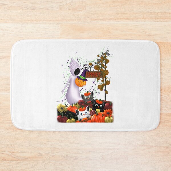 Item preview, Halloween Cats and the Friendly Ghost designed and sold by LoneAngel.