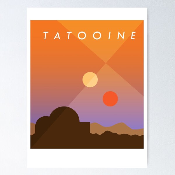 Vista previa del artículo con la obra «tatooine», diseñado y vendido por Starstacks.