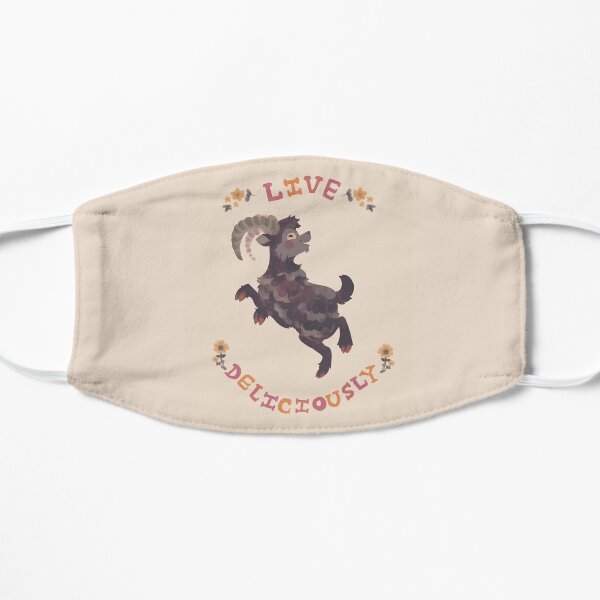 Live Deliciously Flat Mask