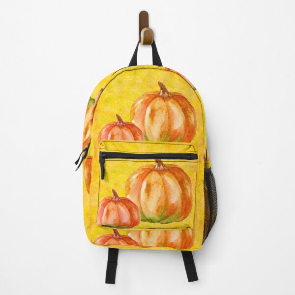 Item preview, Watercolor Pumpkins Against Yellow designed and sold by MaryaMeerkat.